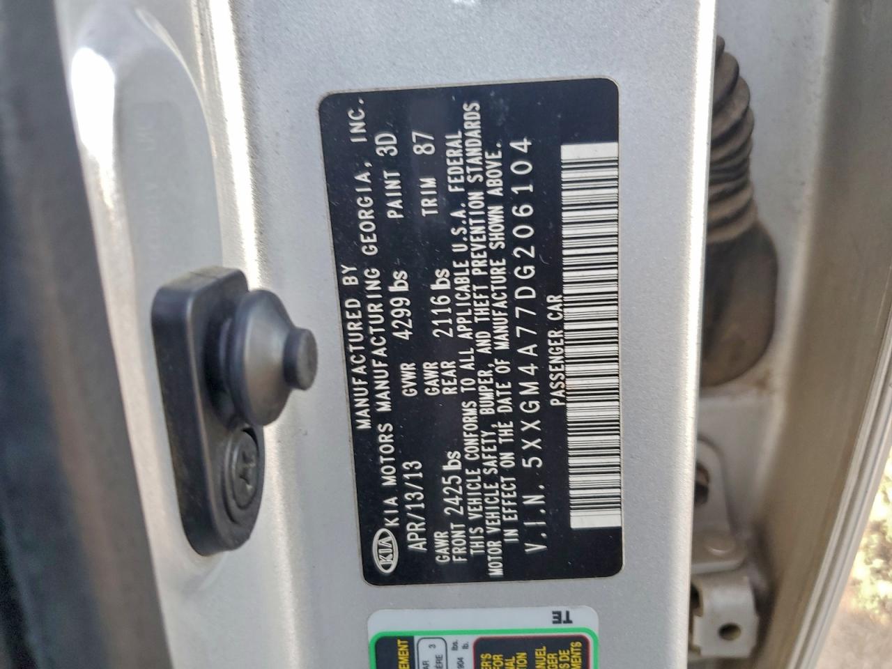 2013 KIA OPTIMA LX photo 12