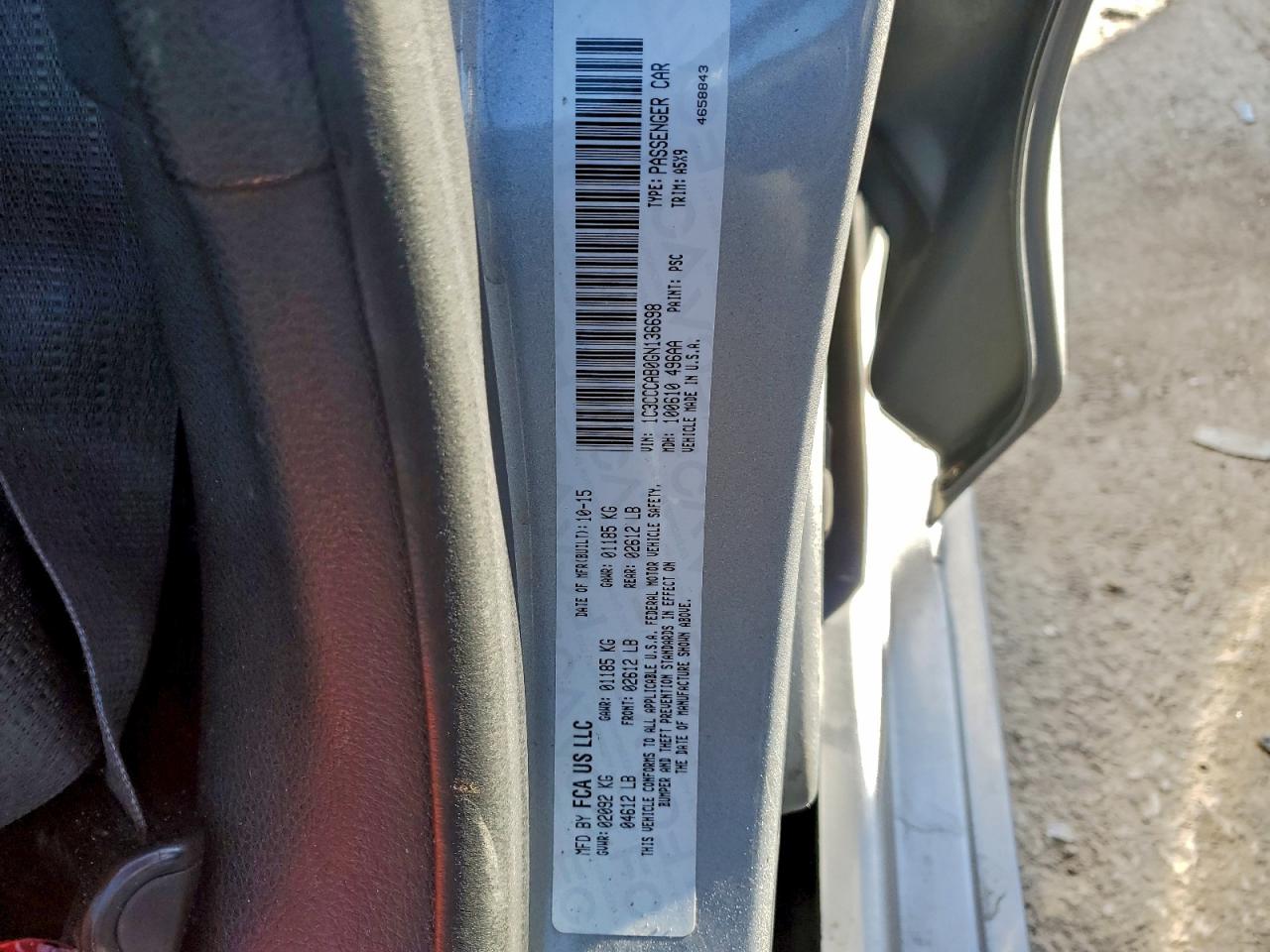 2016 CHRYSLER 200 LIMITED photo 13