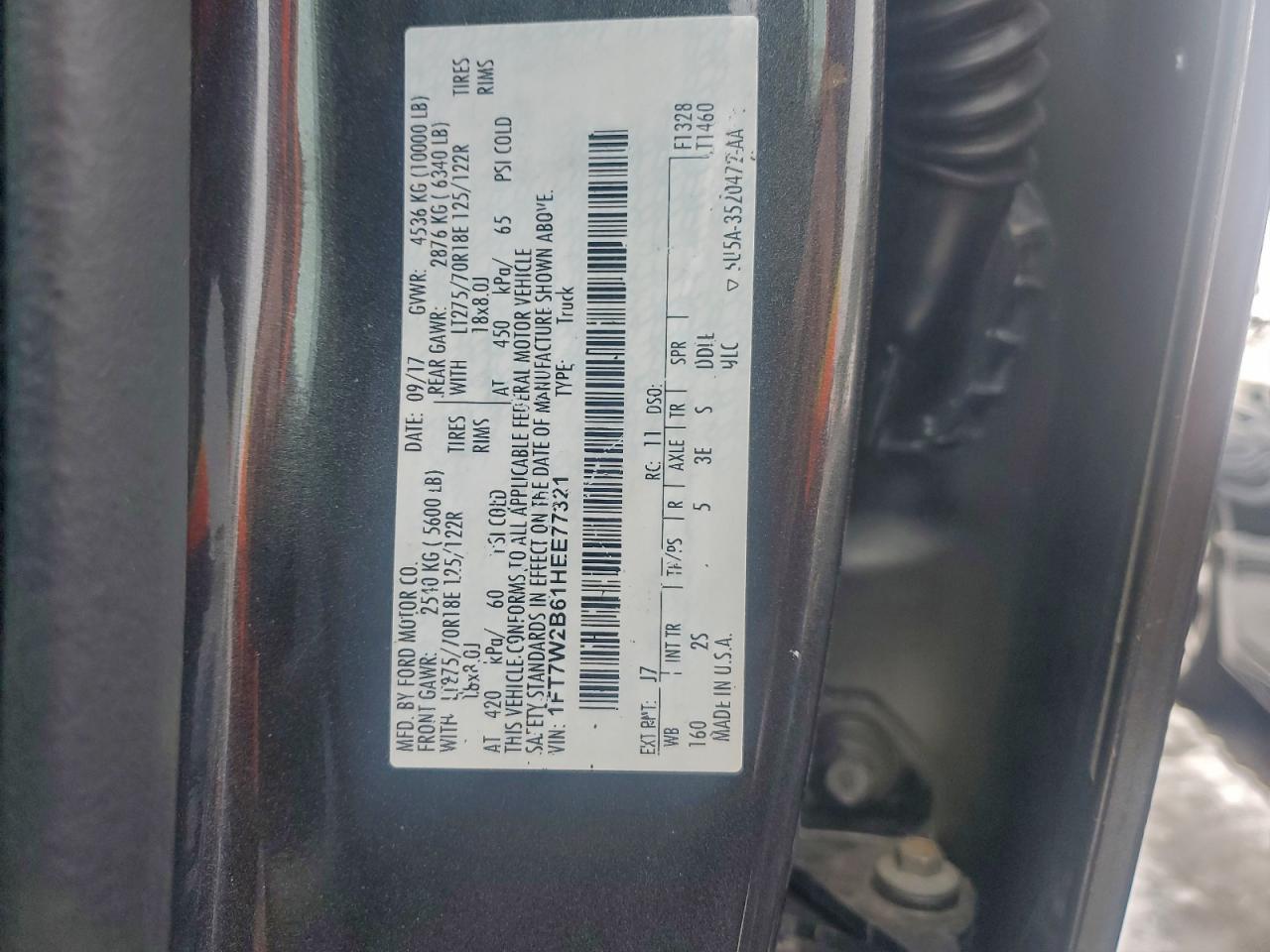 2017 FORD F250 SUPER DUTY photo 13