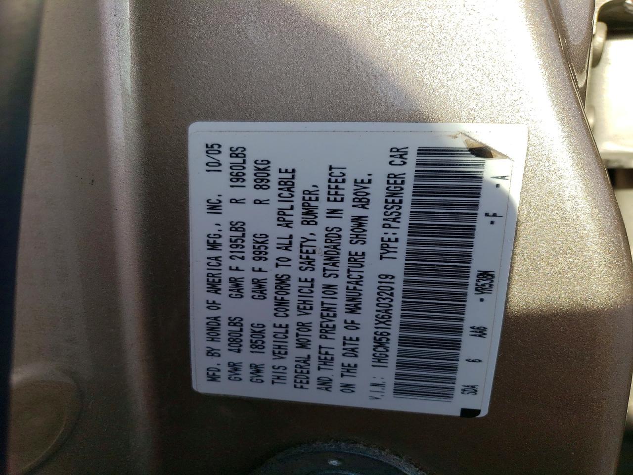 2006 HONDA ACCORD VALUE photo 13