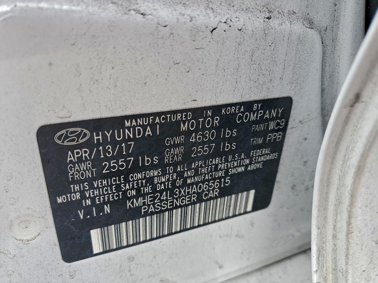 2017 HYUNDAI SONATA HYBRID photo 12