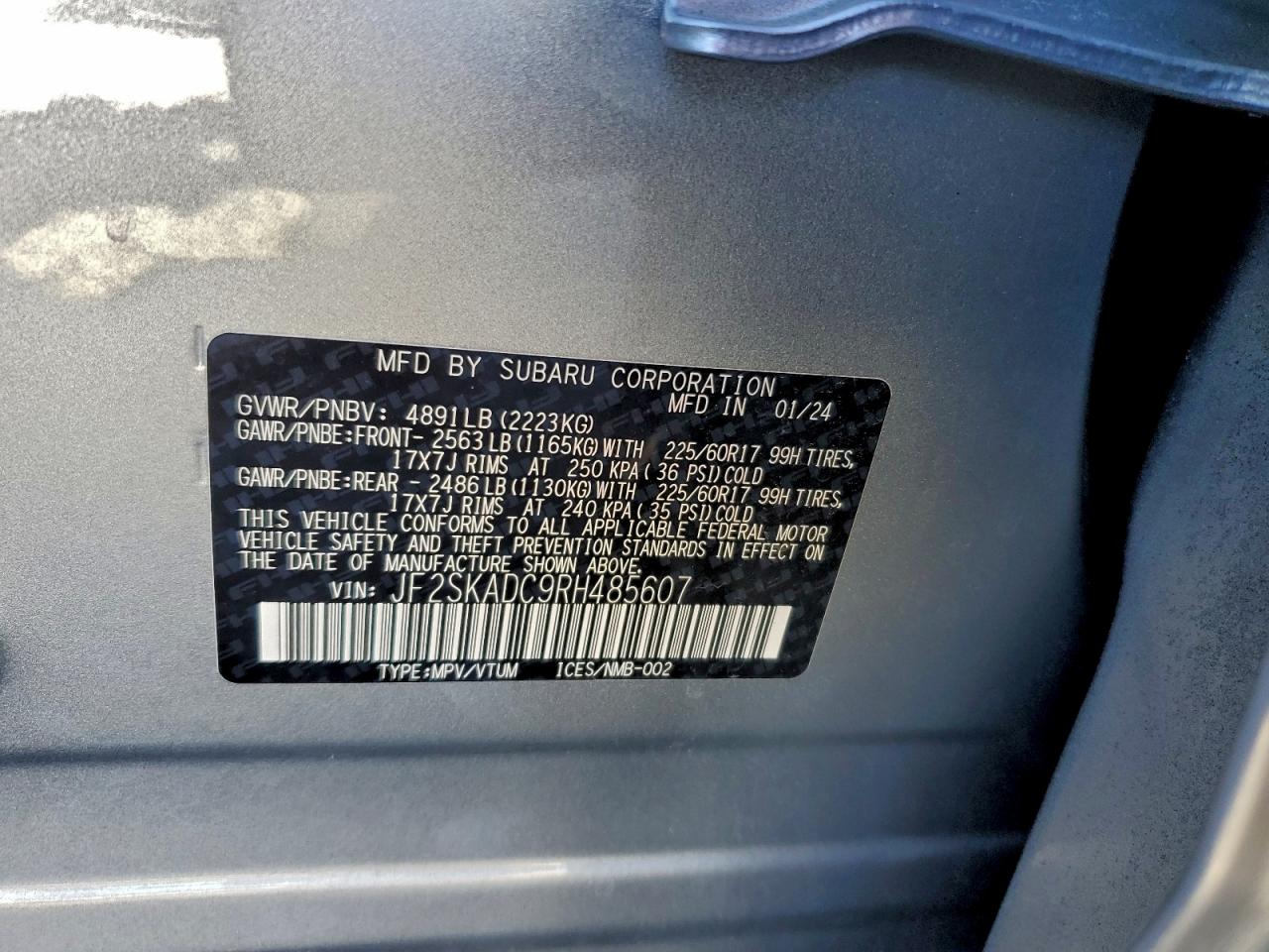 2024 SUBARU FORESTER PREMIUM photo 13