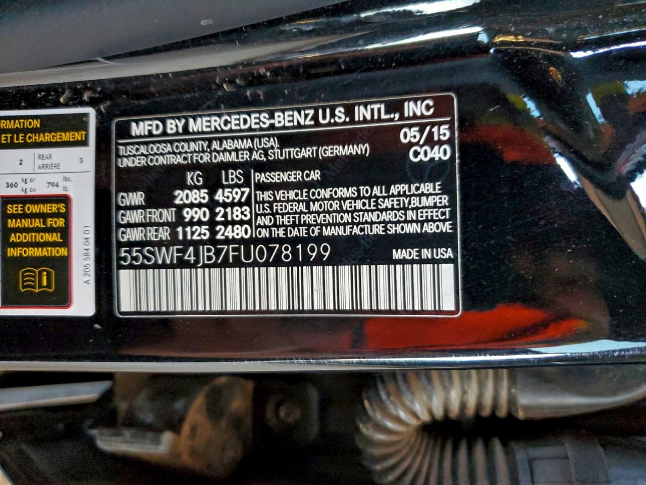 2015 MERCEDES-BENZ C 300 photo 12