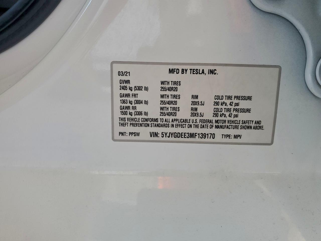 2021 TESLA MODEL Y photo 25