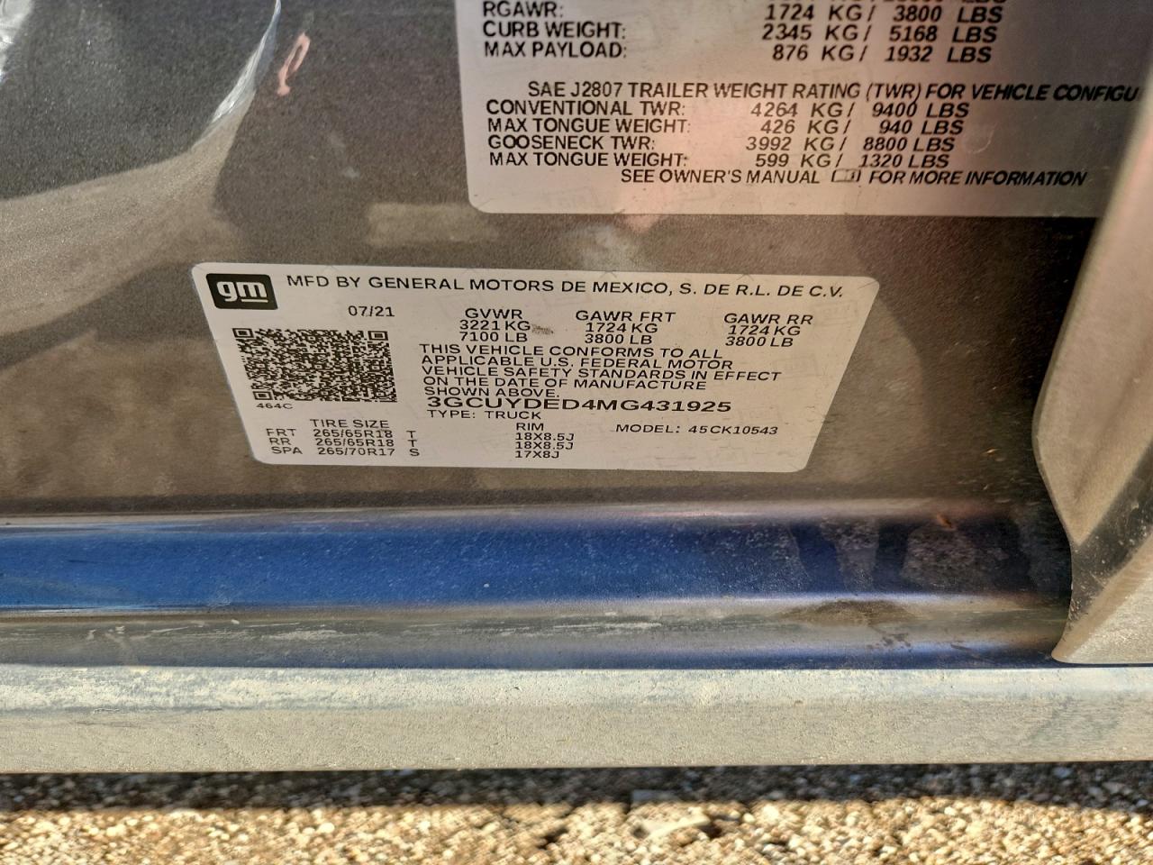 2021 CHEVROLET SILVERADO K1500 LT photo 12