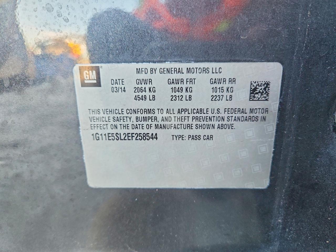 2014 CHEVROLET MALIBU 2LT photo 12
