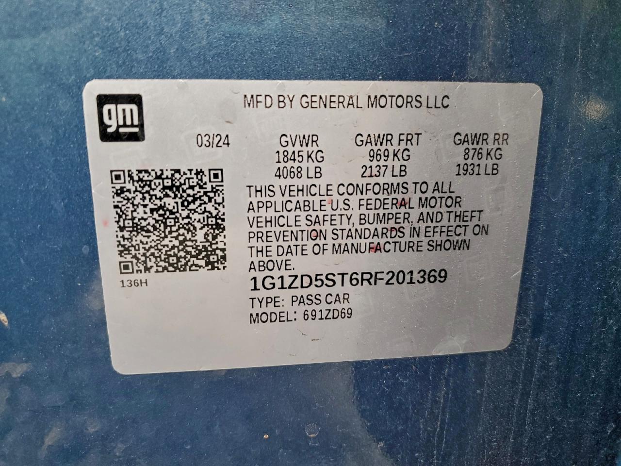 2024 CHEVROLET MALIBU LT photo 12