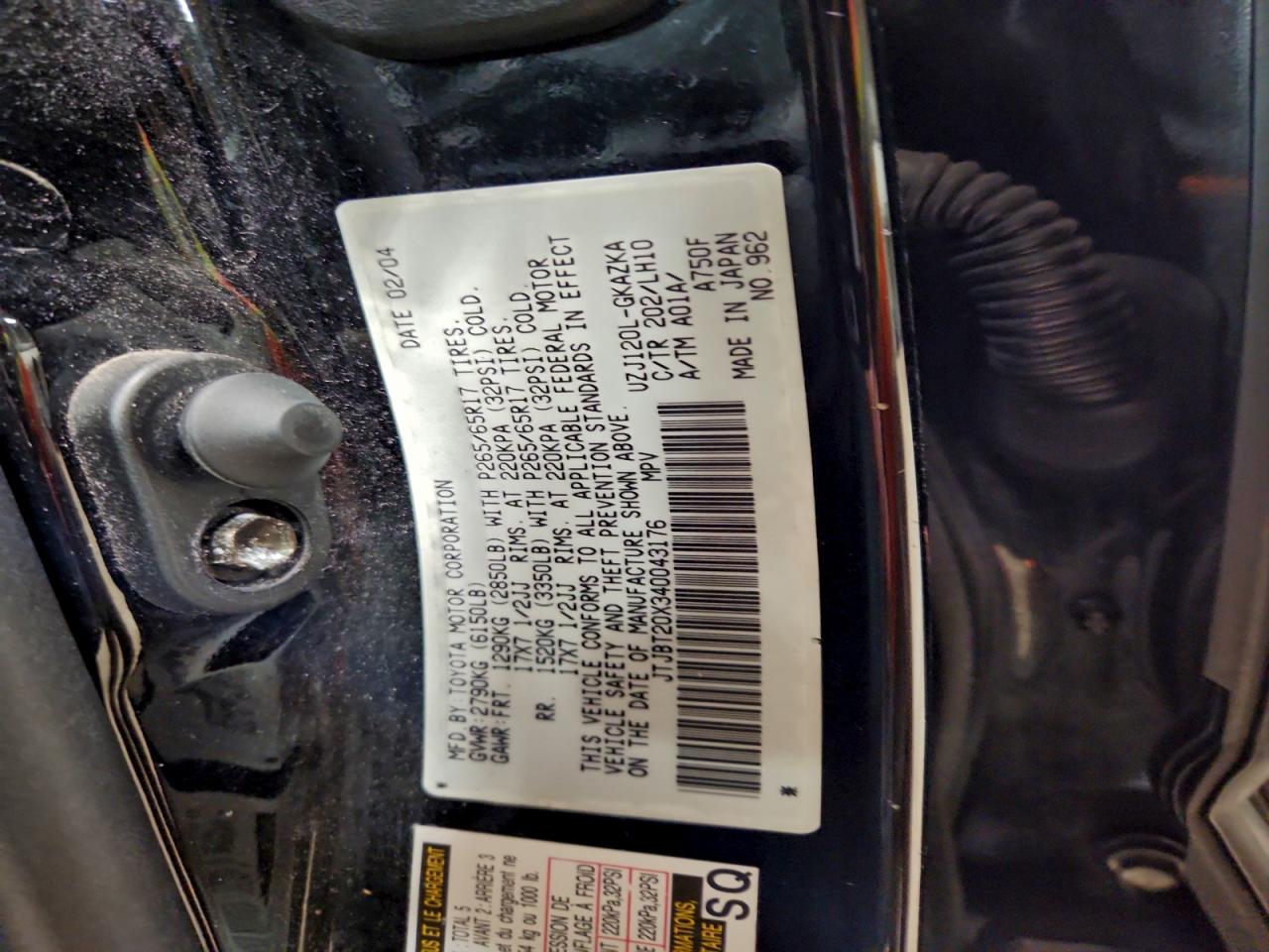 2004 LEXUS GX 470 photo 37