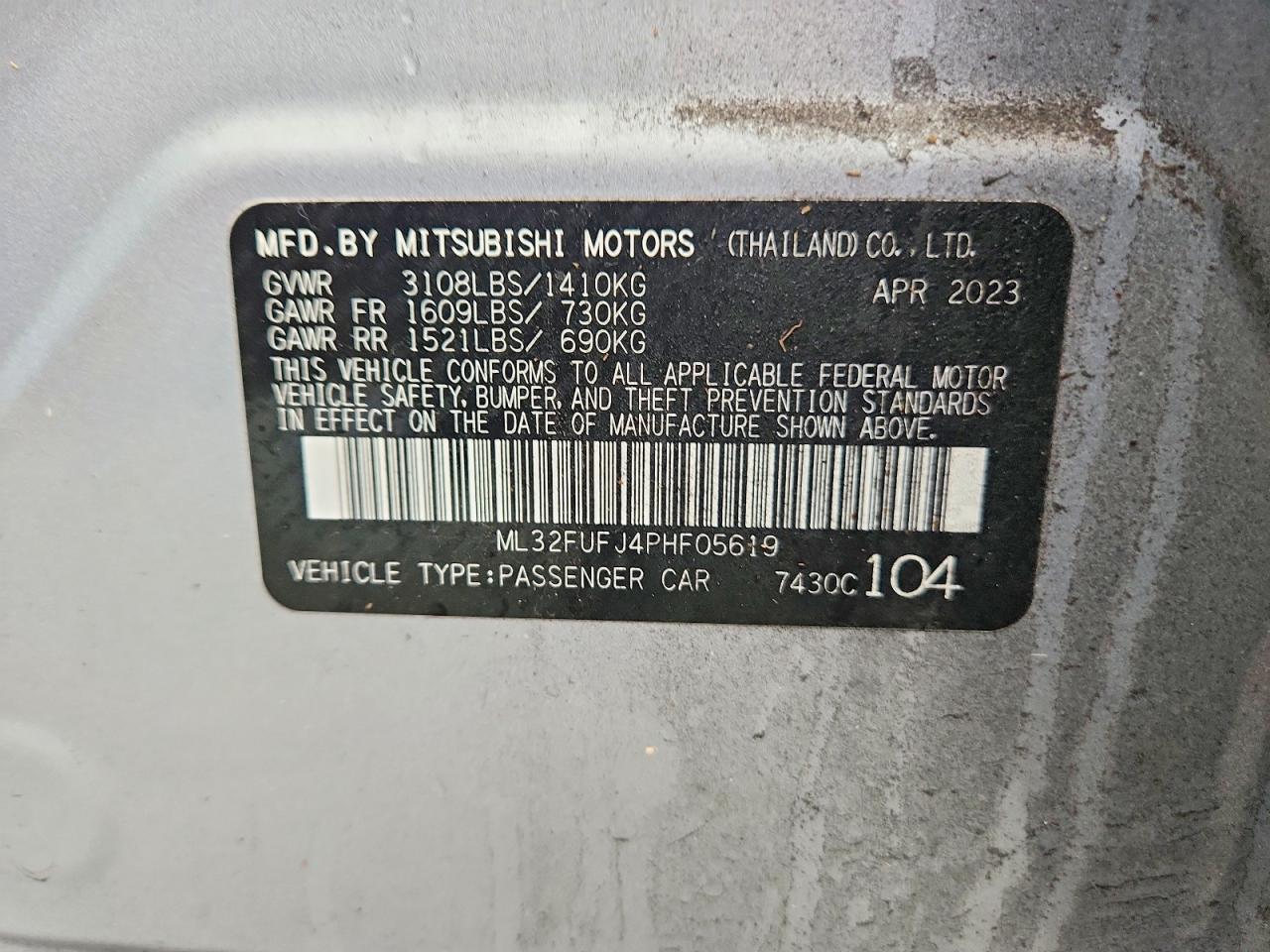 2023 MITSUBISHI MIRAGE G4 ES photo 12