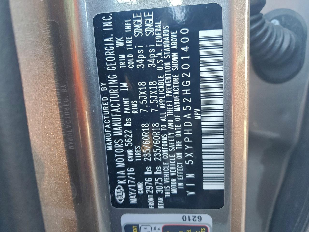 2017 KIA SORENTO EX photo 49