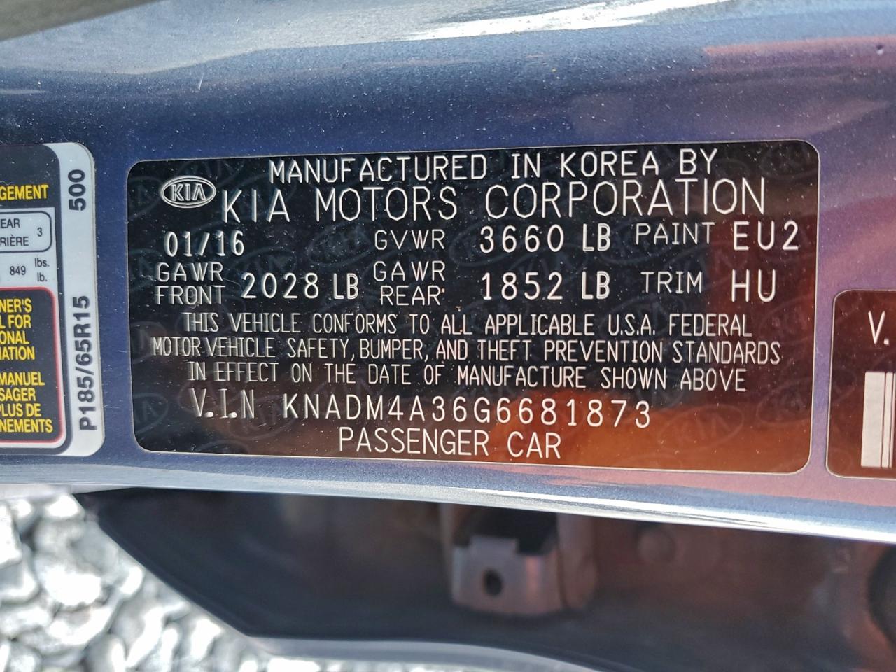 2016 KIA RIO LX photo 12