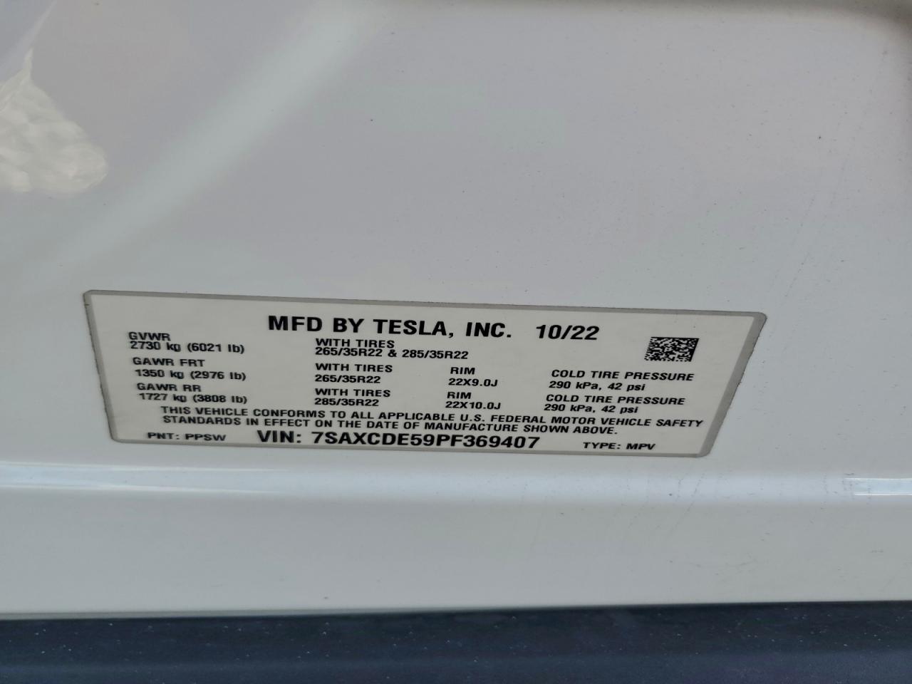 2023 TESLA MODEL X photo 13
