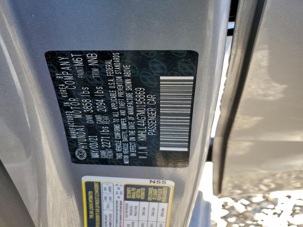 2021 HYUNDAI ELANTRA SE photo 12