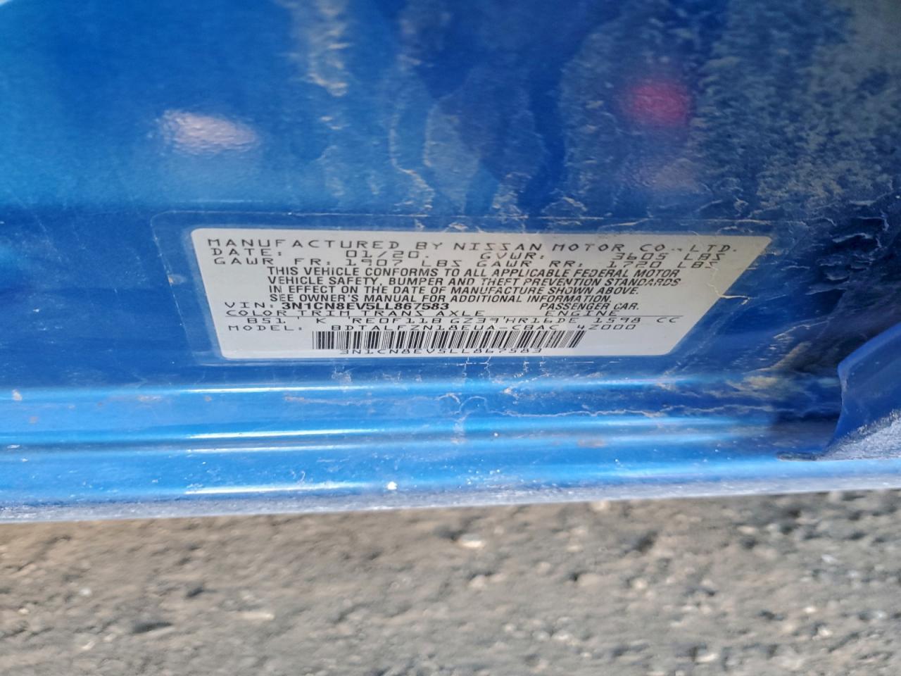 2020 NISSAN VERSA SV photo 23