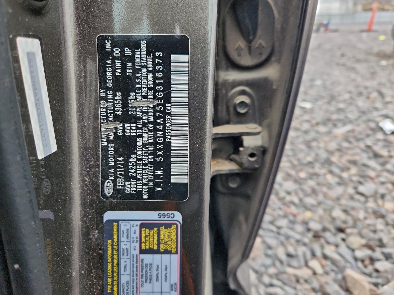 2014 KIA OPTIMA EX photo 12