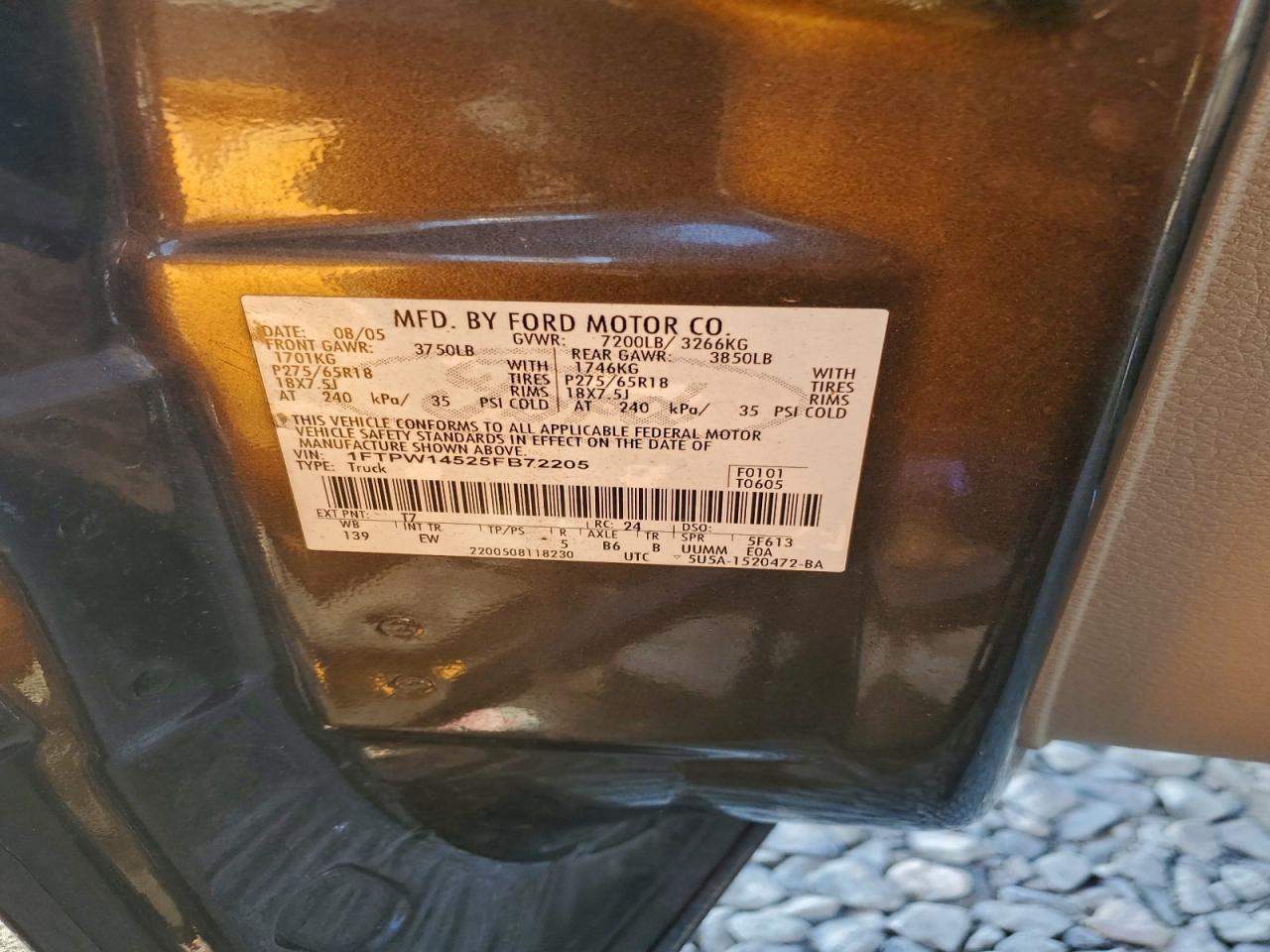 2005 FORD F150 SUPERCREW photo 13