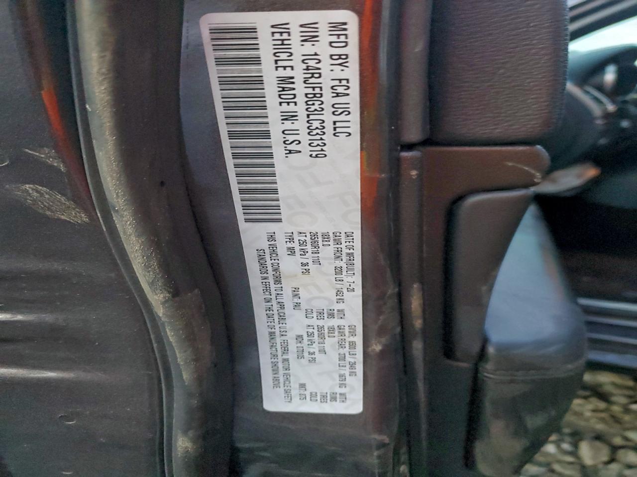 2020 JEEP GRAND CHEROKEE LIMITED photo 13