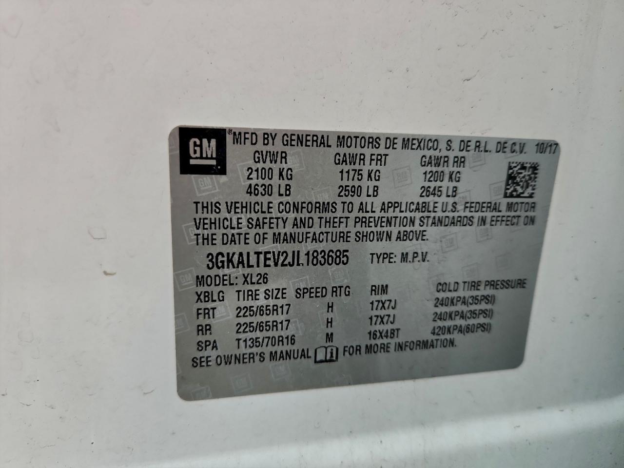 2018 GMC TERRAIN SLE photo 13