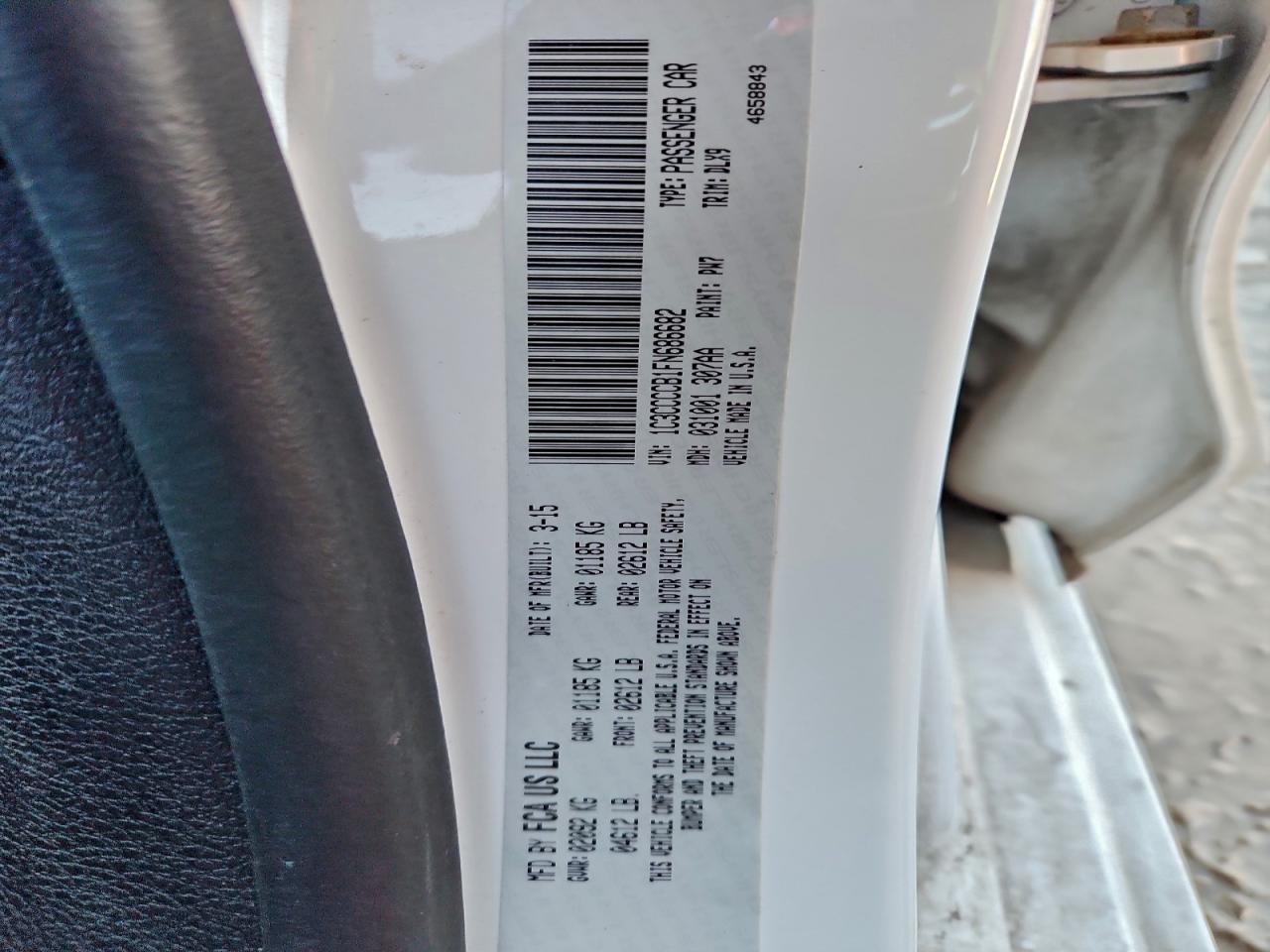 2015 CHRYSLER 200 C photo 13