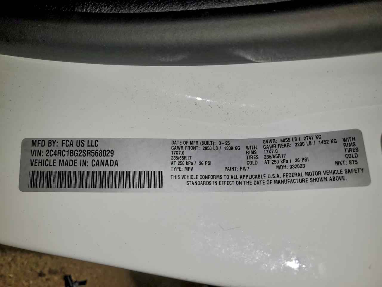 2025 CHRYSLER PACIFICA SELECT photo 14