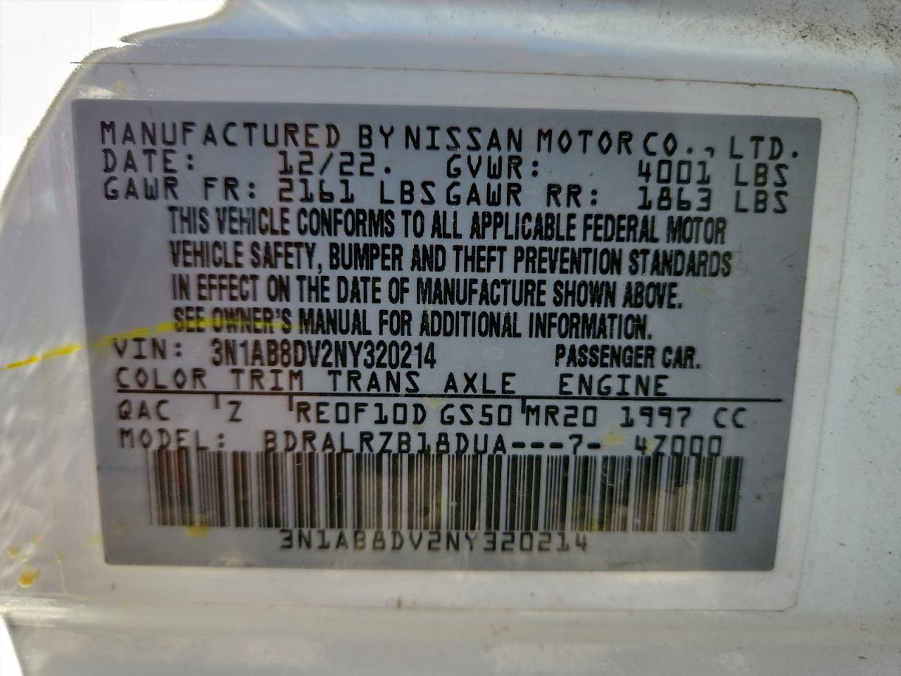 2022 NISSAN SENTRA SR photo 12