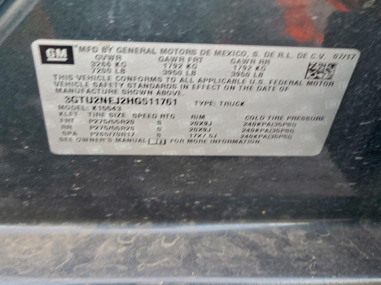 2017 GMC SIERRA K1500 SLT photo 12