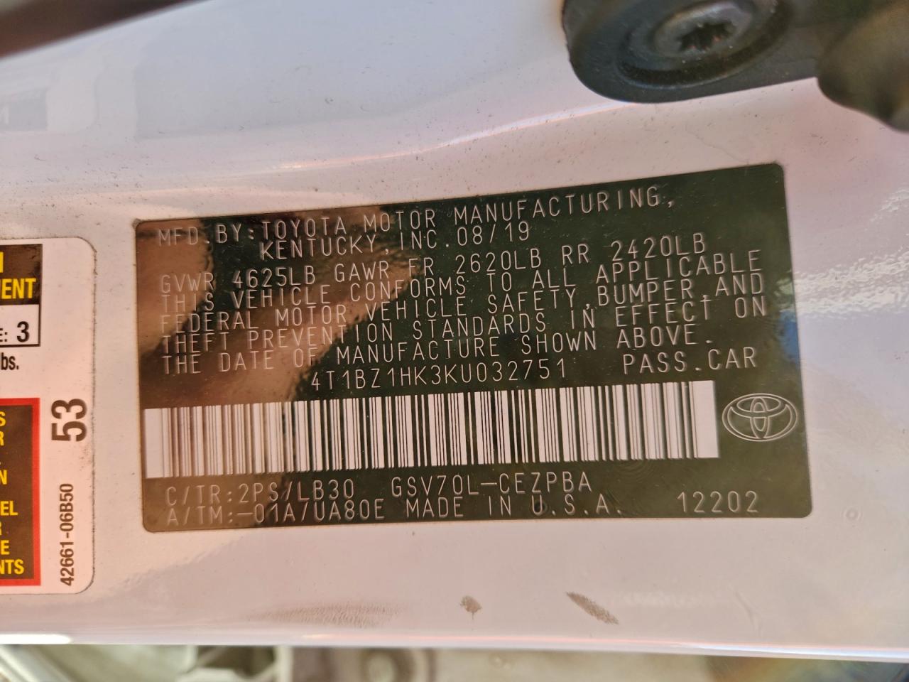 2019 TOYOTA CAMRY XSE photo 23