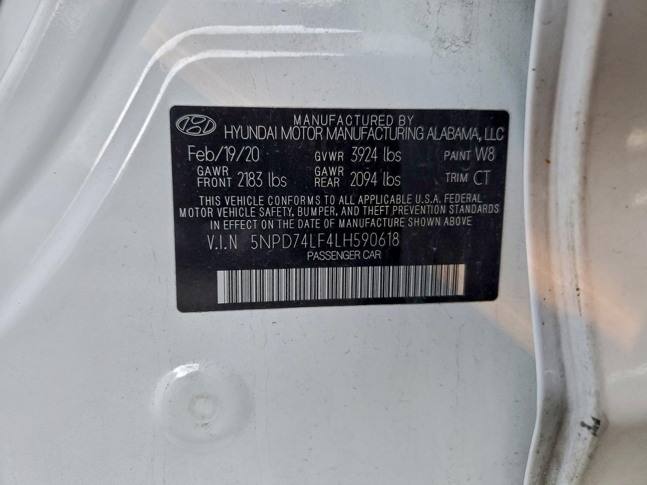 2020 HYUNDAI ELANTRA SE photo 12