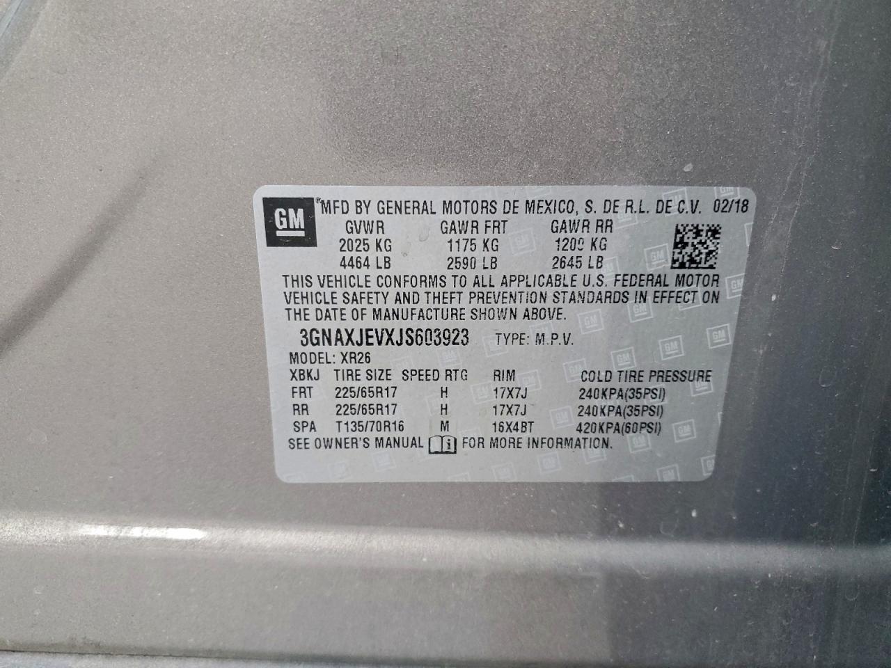 2018 CHEVROLET EQUINOX LT photo 13