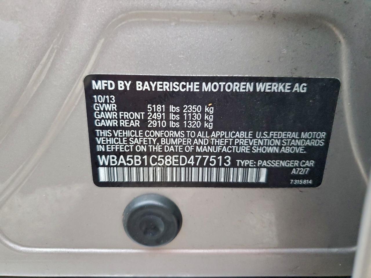 2014 BMW 535 I photo 12