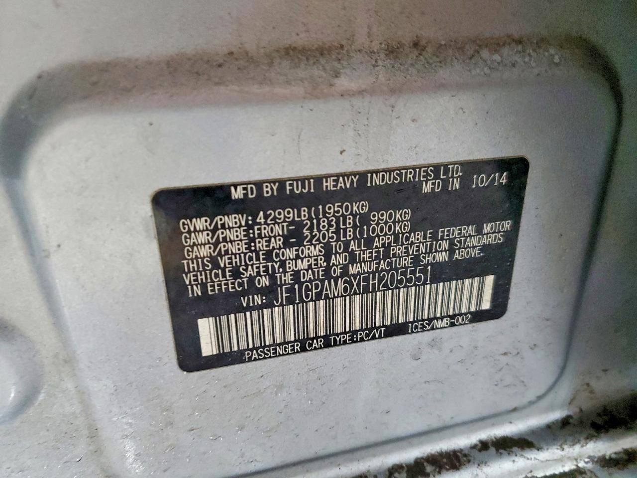 2015 SUBARU IMPREZA LIMITED photo 23