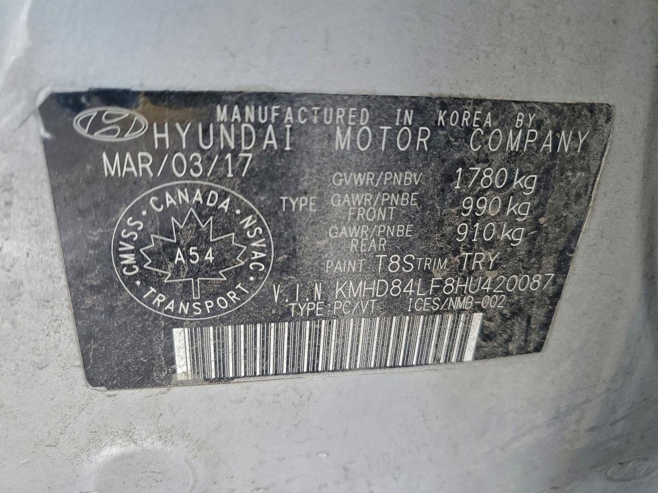 2017 HYUNDAI ELANTRA SE photo 45