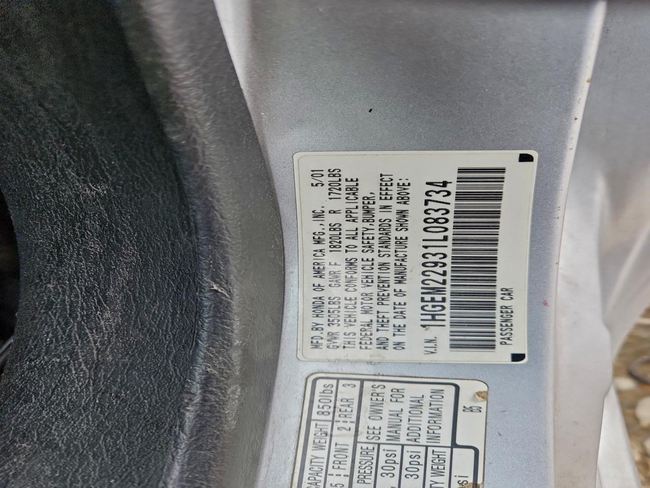 2001 HONDA CIVIC SI photo 12