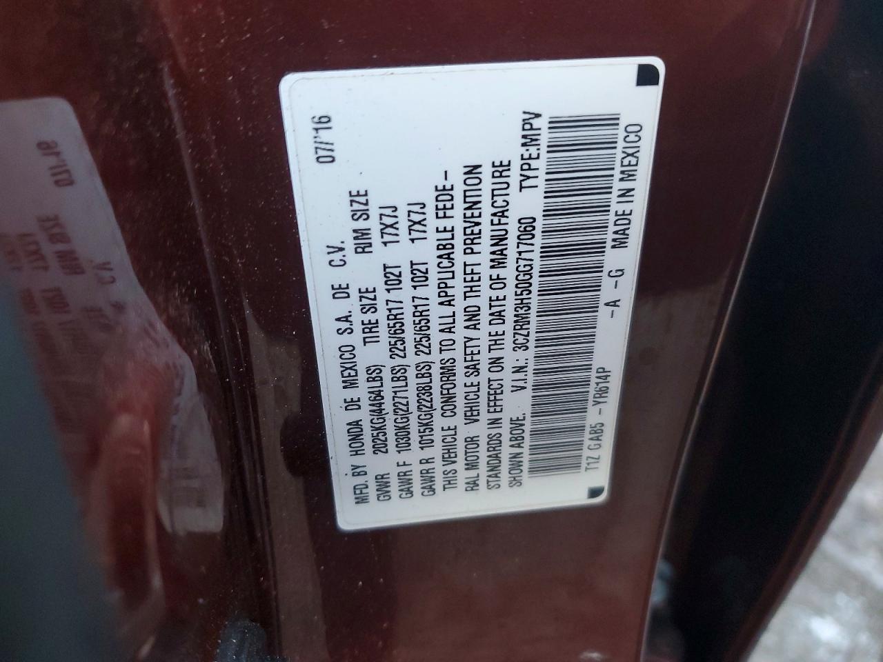 2016 HONDA CR-V EX photo 27