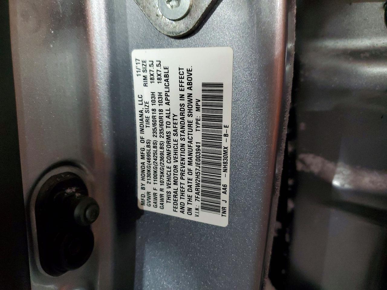 2018 HONDA CR-V EX photo 25