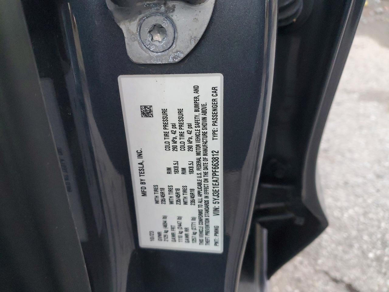 2023 TESLA MODEL 3 photo 12