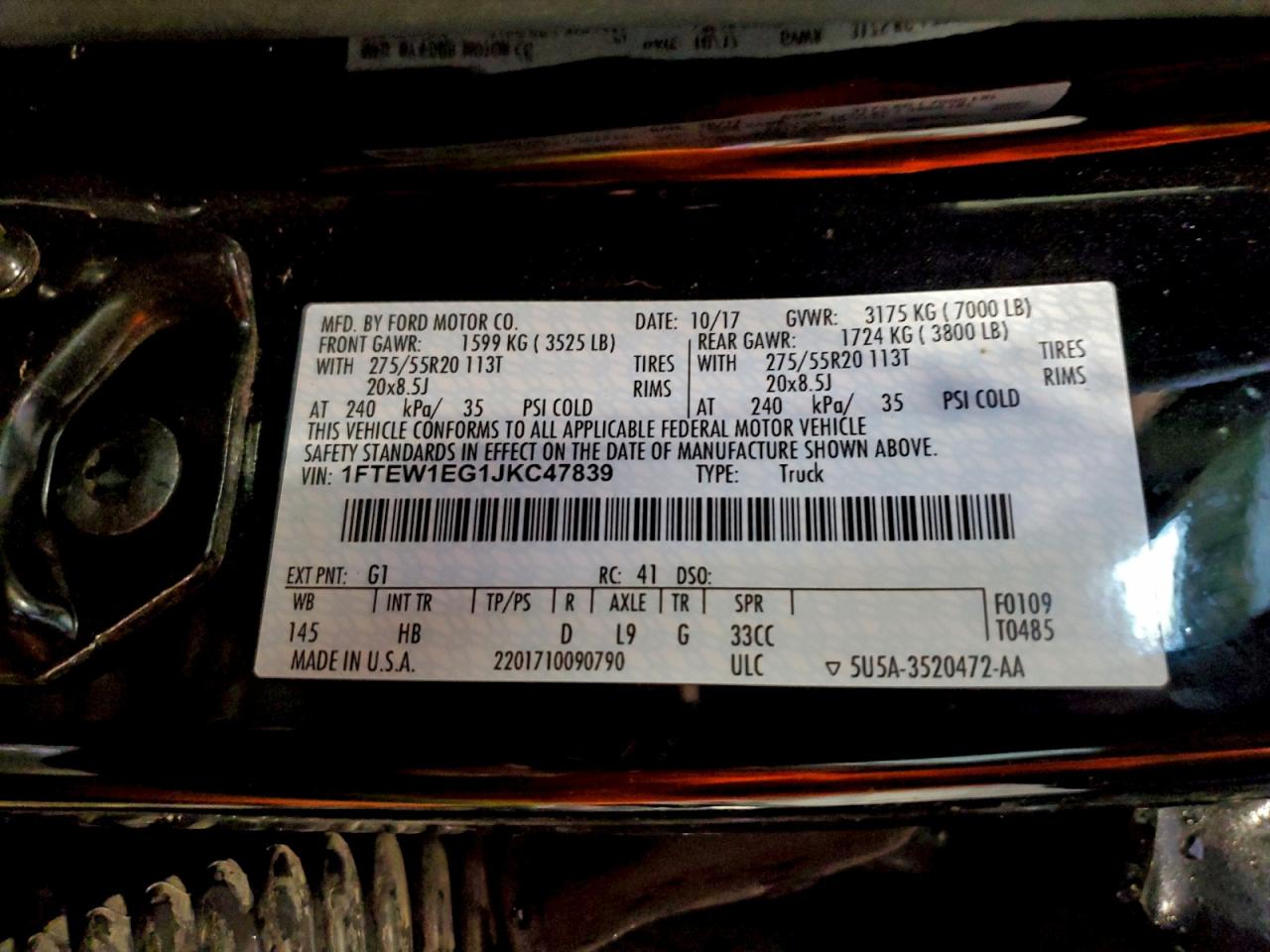 2018 FORD F150 SUPERCREW photo 12