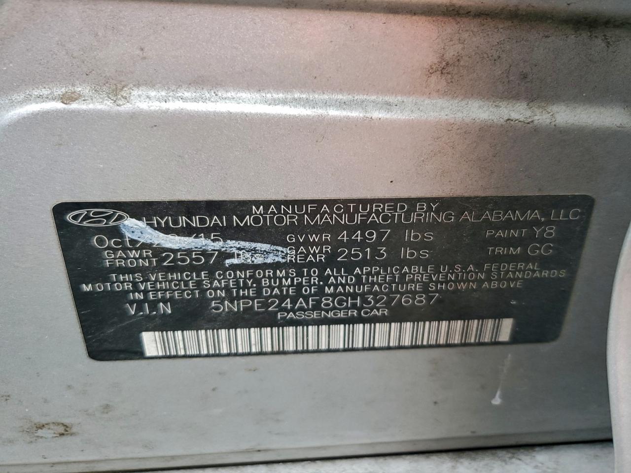2016 HYUNDAI SONATA SE photo 12