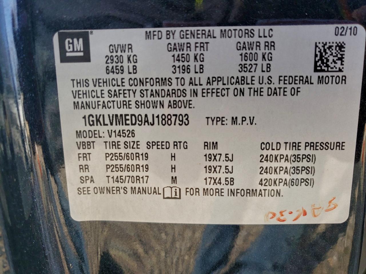 2010 GMC ACADIA SLT-1 photo 13