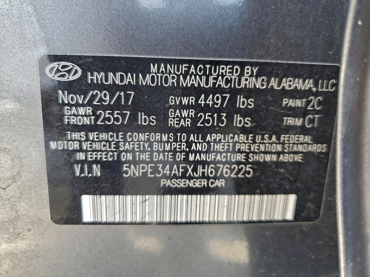 2018 HYUNDAI SONATA SPORT photo 12