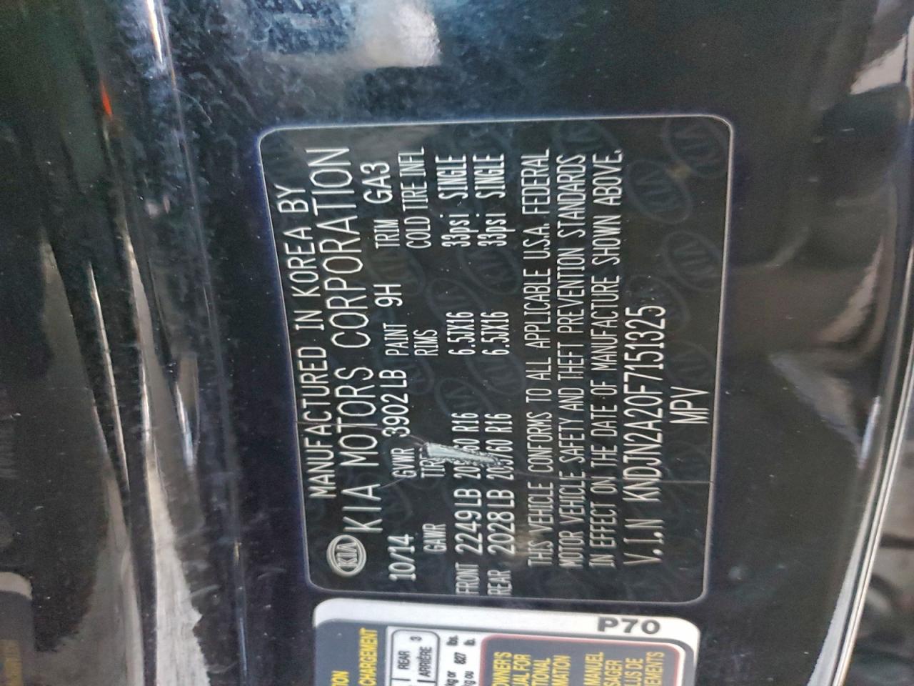 2015 KIA SOUL photo 13