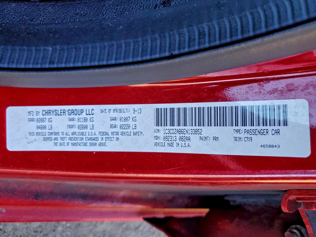 2014 DODGE AVENGER SE photo 12