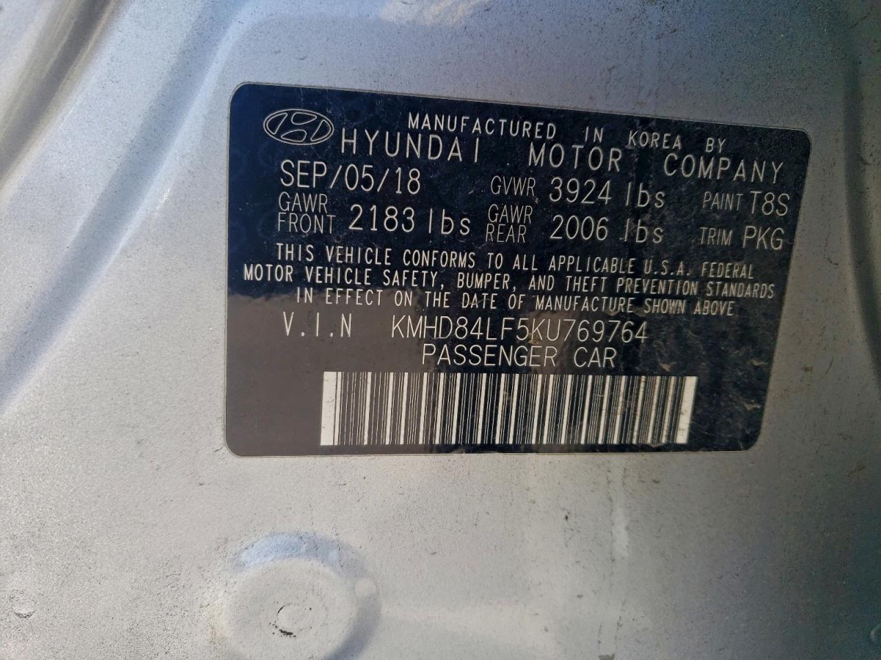 2019 HYUNDAI ELANTRA SEL photo 12