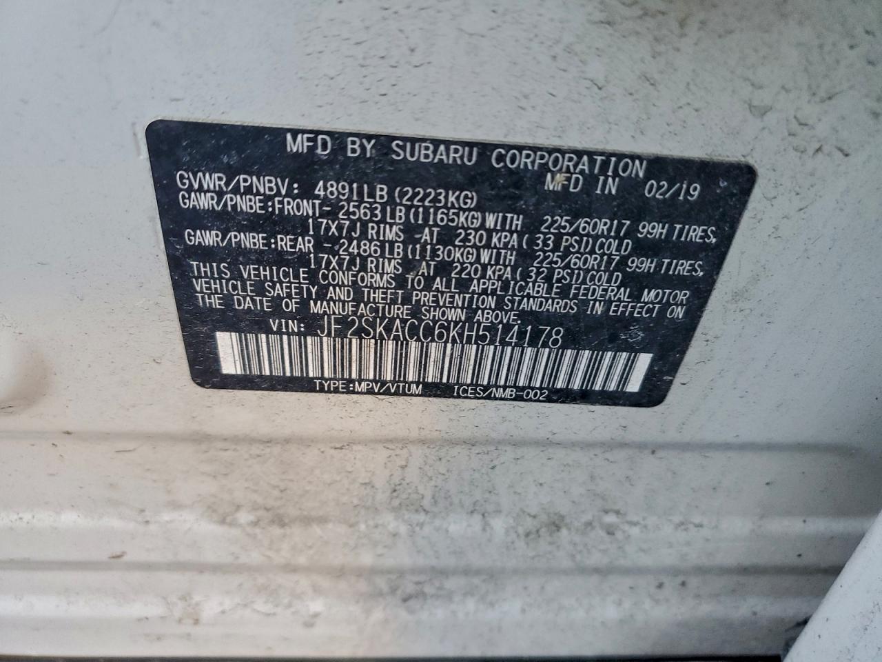 2019 SUBARU FORESTER photo 27