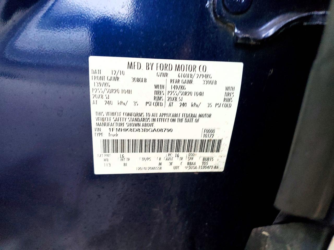 2011 FORD EXPLORER XLT photo 25