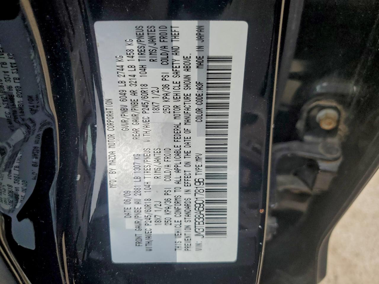 2009 MAZDA CX-9 photo 25