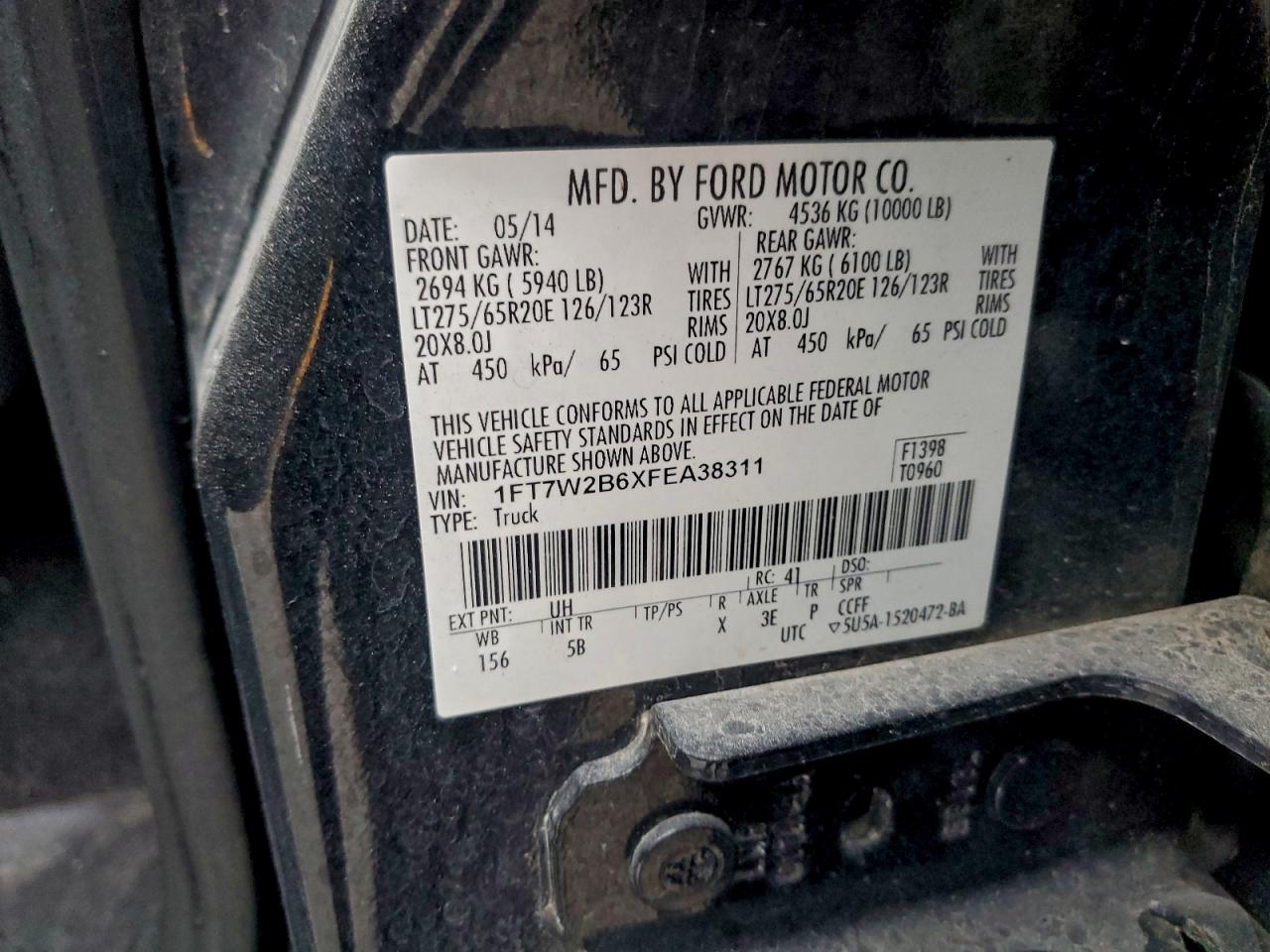 2015 FORD F250 SUPER DUTY photo 34
