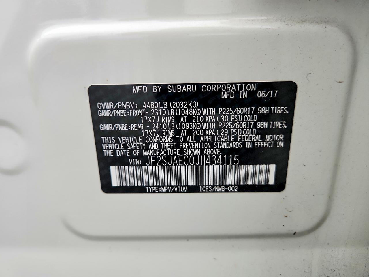 2018 SUBARU FORESTER 2.5I PREMIUM photo 13