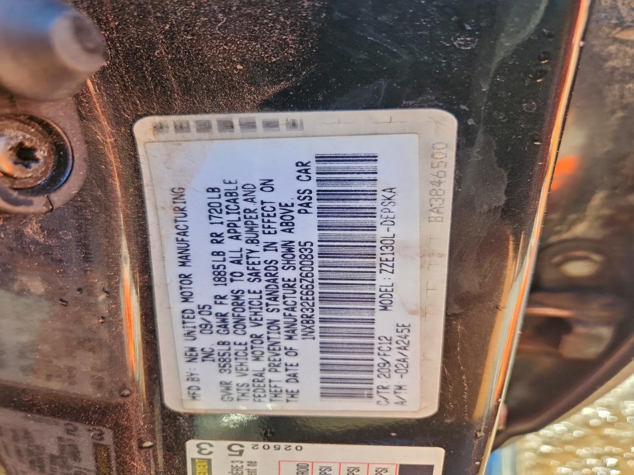 2006 TOYOTA COROLLA CE photo 25