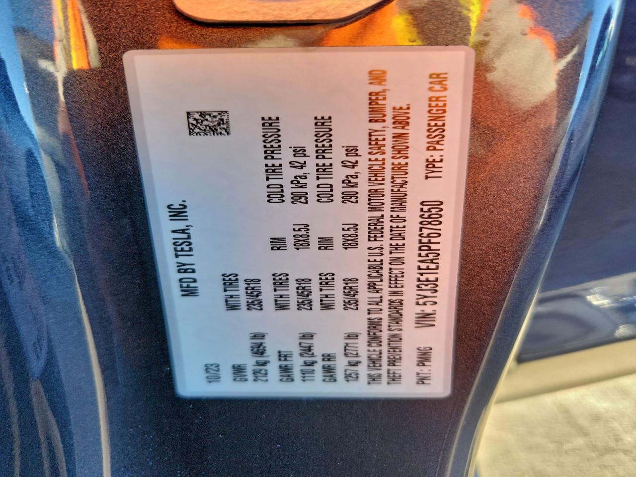 2023 TESLA MODEL 3 photo 25